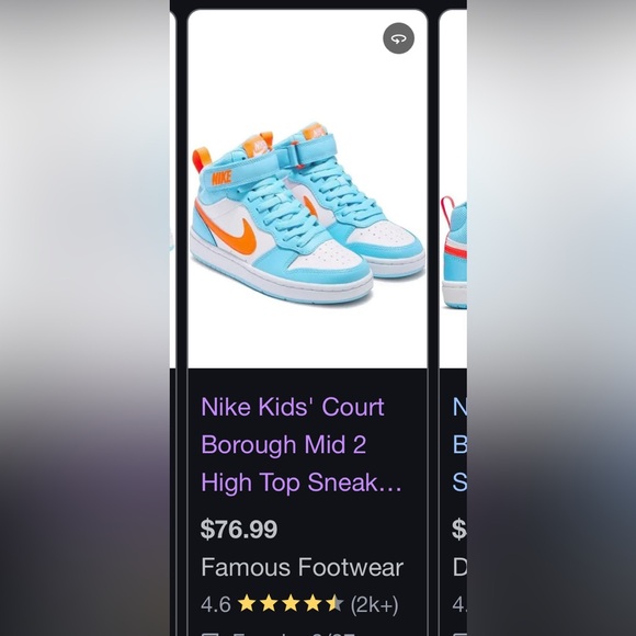 Nike Blue and White Fashion-Forward Sneakers - Picture 7 of 7